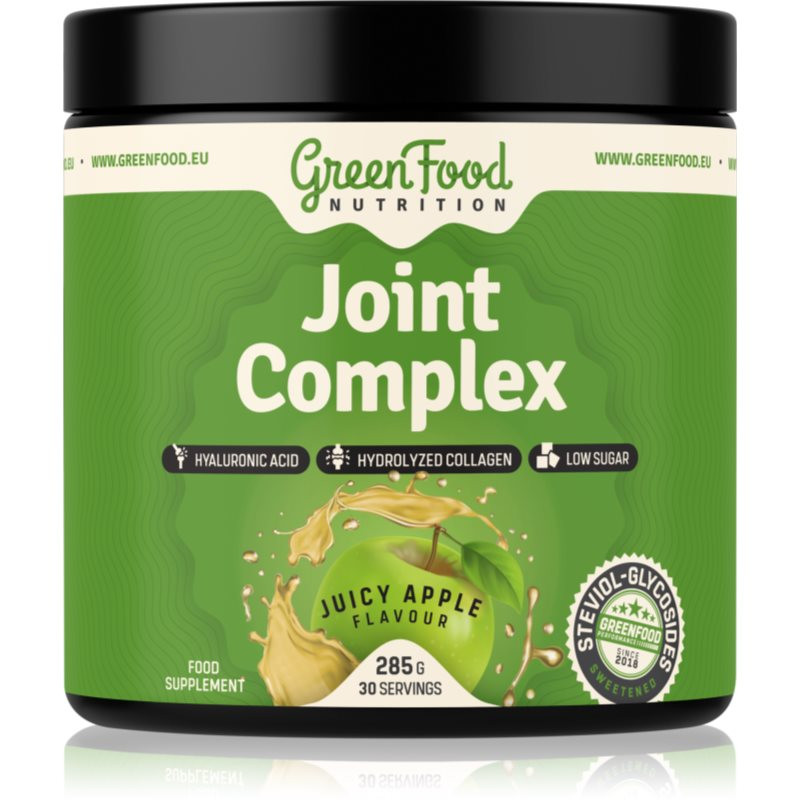 GreenFood Nutrition Joint Complex prášok na podporu normálneho stavu kĺbov príchuť Juicy Apple 285 g