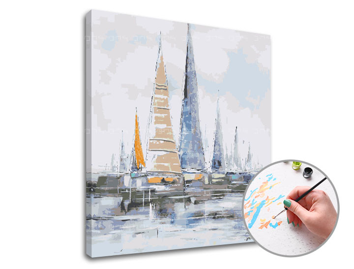 Maľovanie podľa čísel DUCH DUŠE | medium difficulty