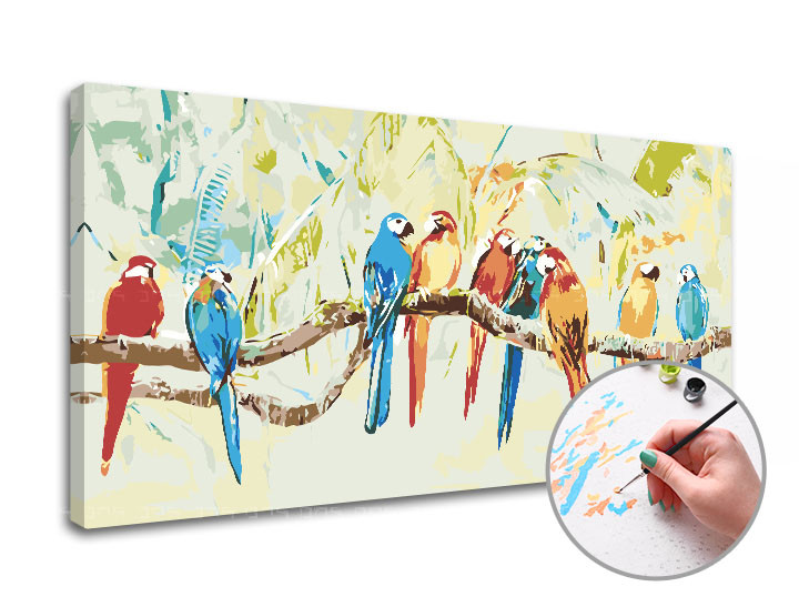 Maľovanie podľa čísel PAPAGAS | medium difficulty