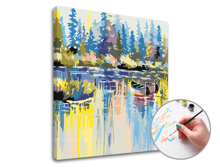 Maľovanie podľa čísel TABUĽKY V ZÁVODE | low difficulty