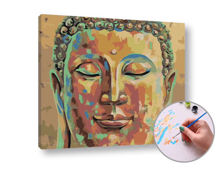 Maľovanie podľa čísel SPIACI BUDHA | low difficulty