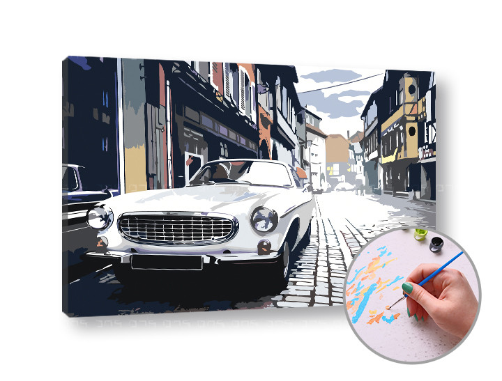 Maľovanie podľa čísel CITY FOUR | low difficulty