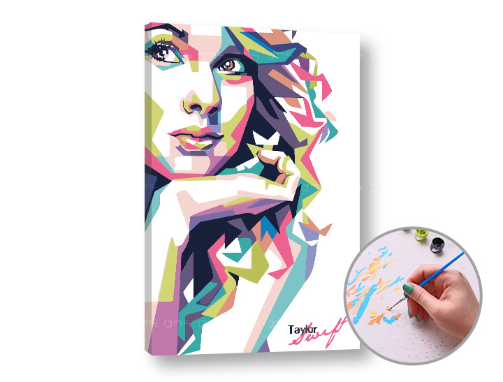 Maľovanie podľa čísel TAYLOR SWIFT | low difficulty
