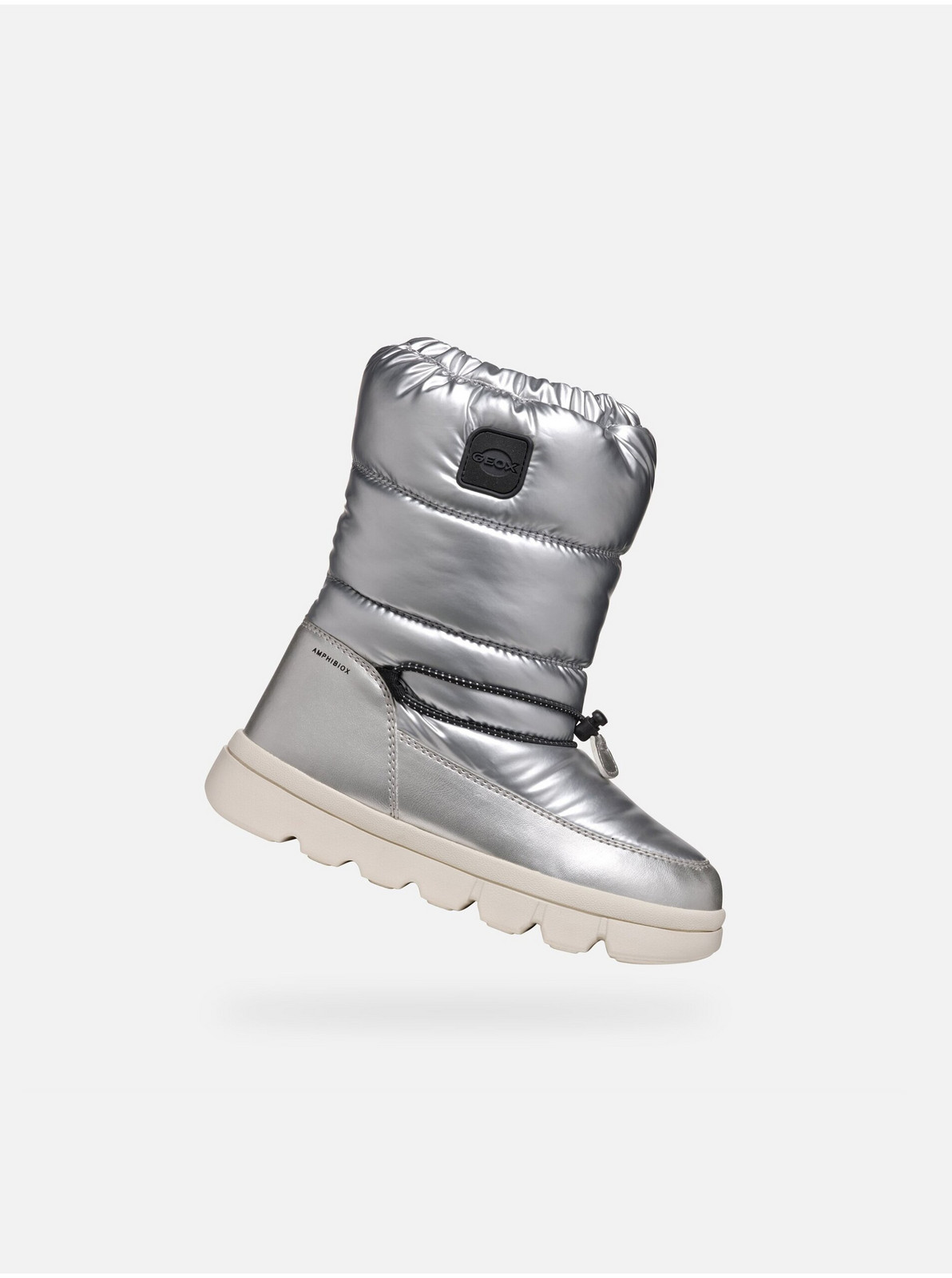 Strieborná dievčenská zimná obuv Geox Willabooa