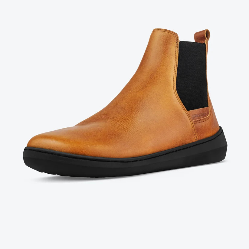 Topánky kožené Skinners Chelsea - hnedé, 36