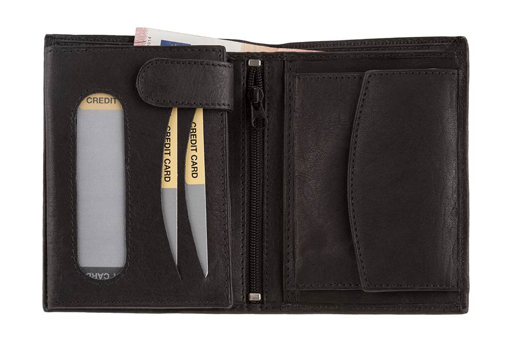 Peňaženka Alpenleder Wallet St. - čierna