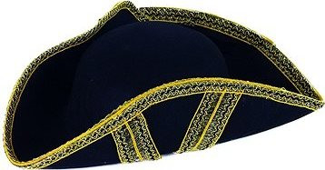 Klobúk pirátsky čierny, dospelý