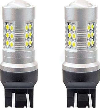 AMIO LED žiarovka 12 V/24 V 1157 CAN-BUS 24× SMD 3030 T20 7443 21/5 W biela 5600 K, sada 2 ks