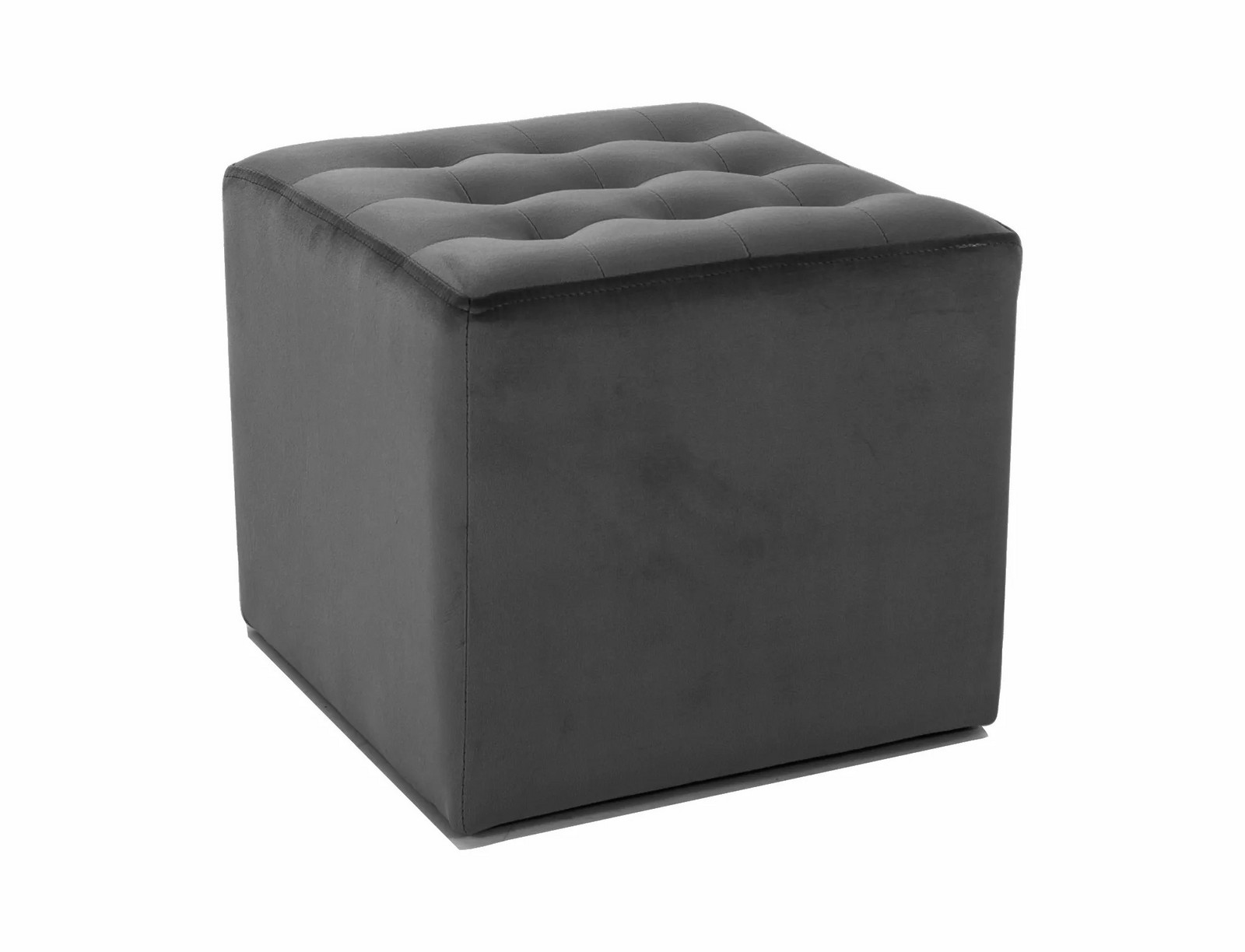 Taburet Lori Velvet černý