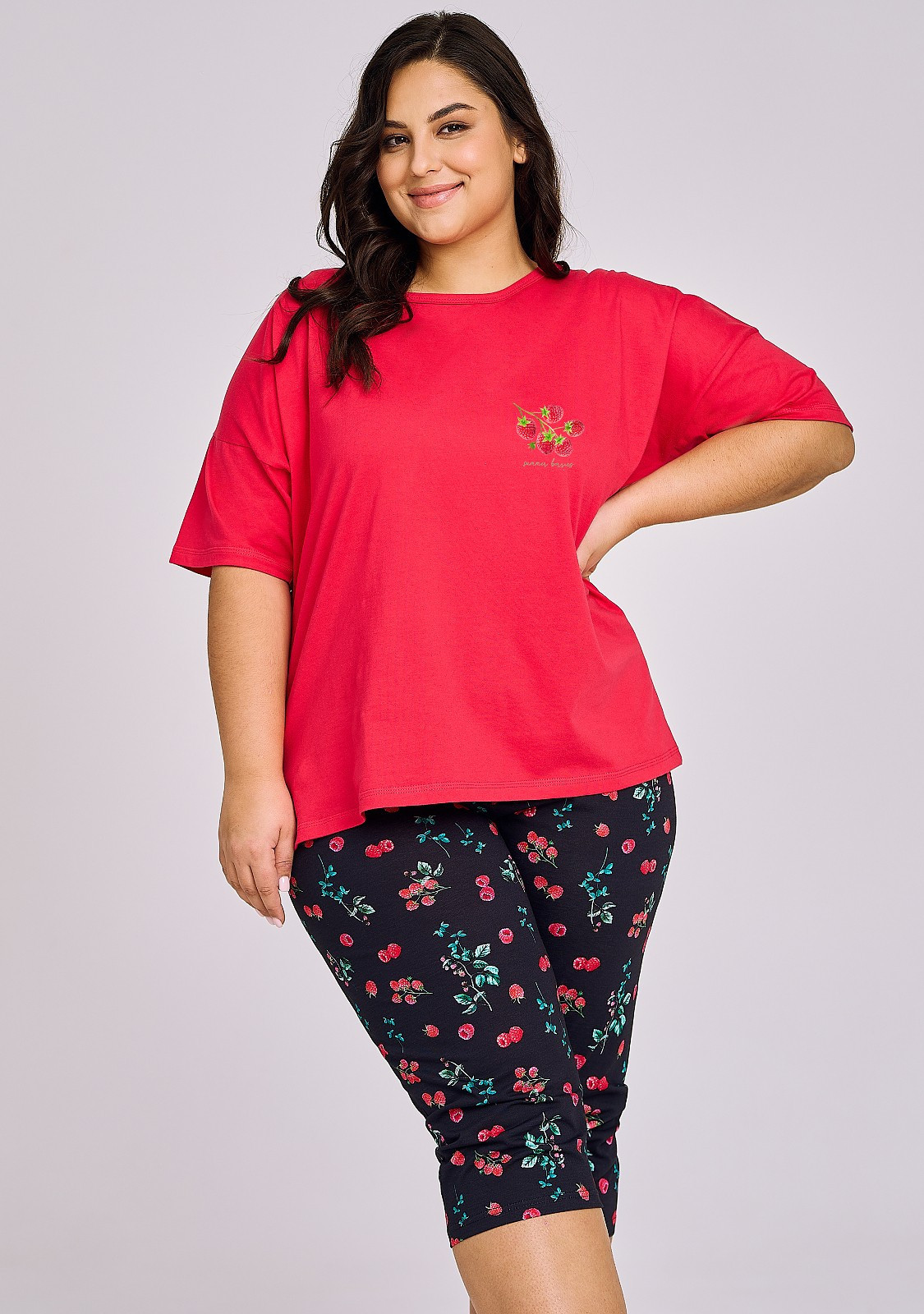 Dámske pyžamo Taro Dora 3168 w/r 2XL-3XL L24 malina 3xl