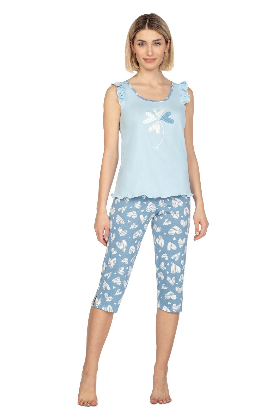 Dámske pyžamo Regina 658 sz/r 2XL L24 modrá XXL