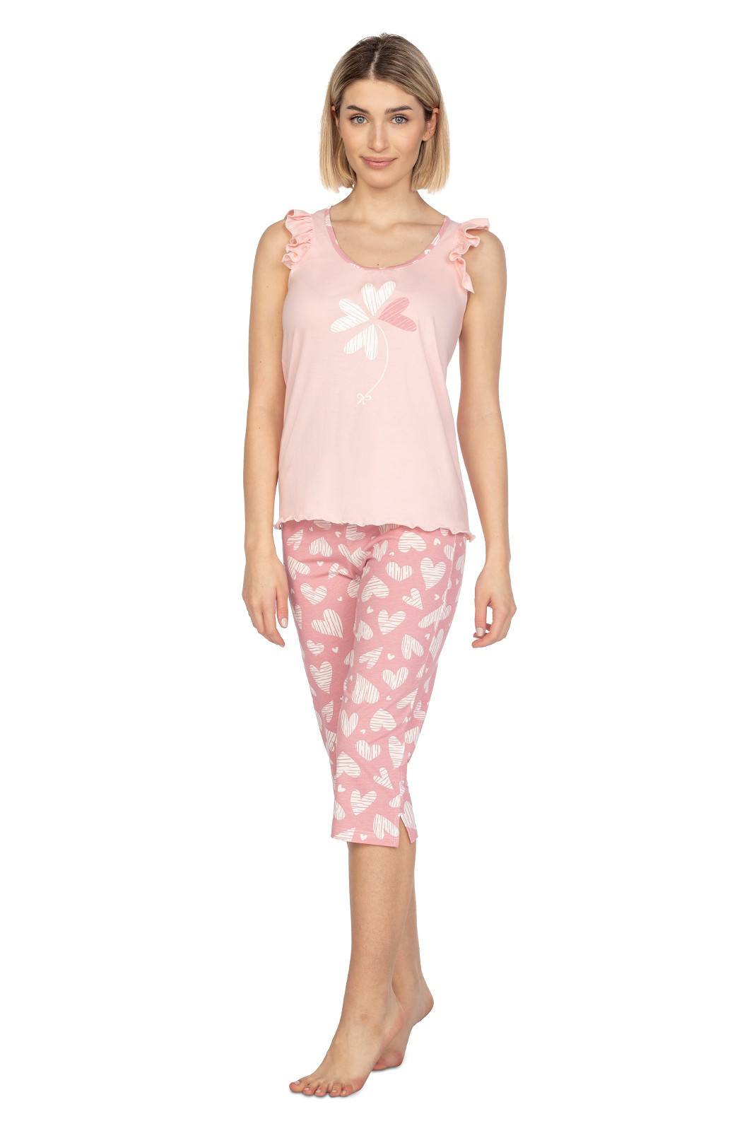 Dámske pyžamo Regina 658 sz/r S-XL L24 lehká melanž S