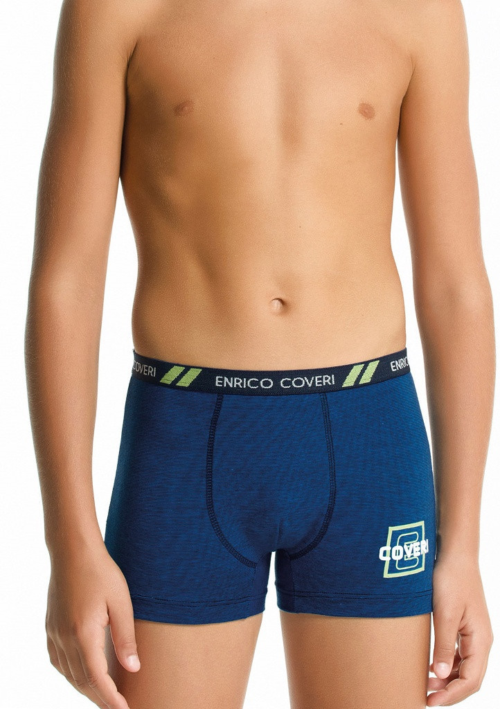 Chlapčenské boxerky ENRICO COVERI EB4153 11/12 Blu