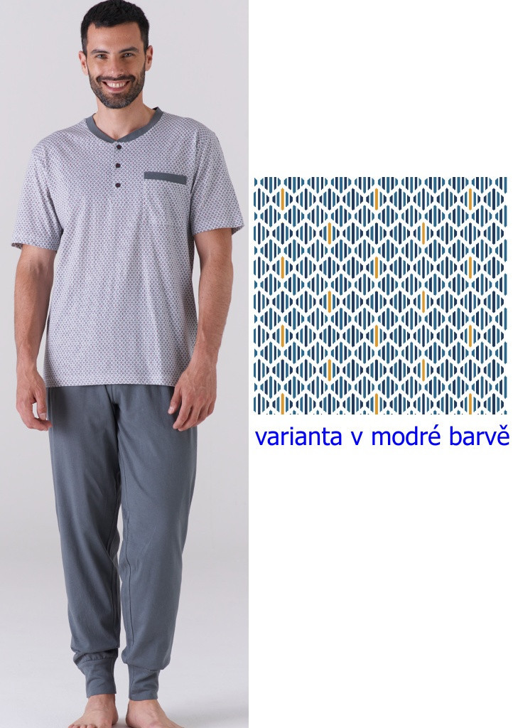 Pánske pyžamo KARELPIU KC6184 L Modrá