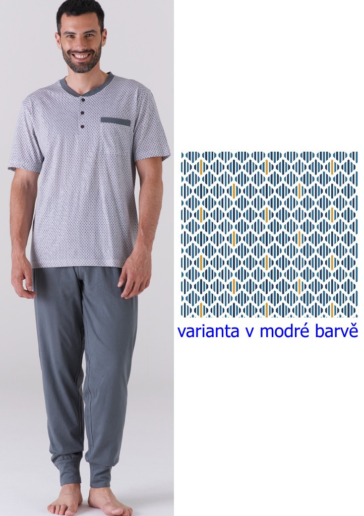 Pánske pyžamo KARELPIU KC6185 3XL Modrá