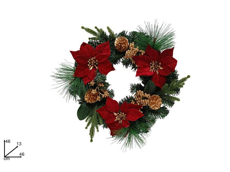 MAKRO - Veniec vánoční 46cm