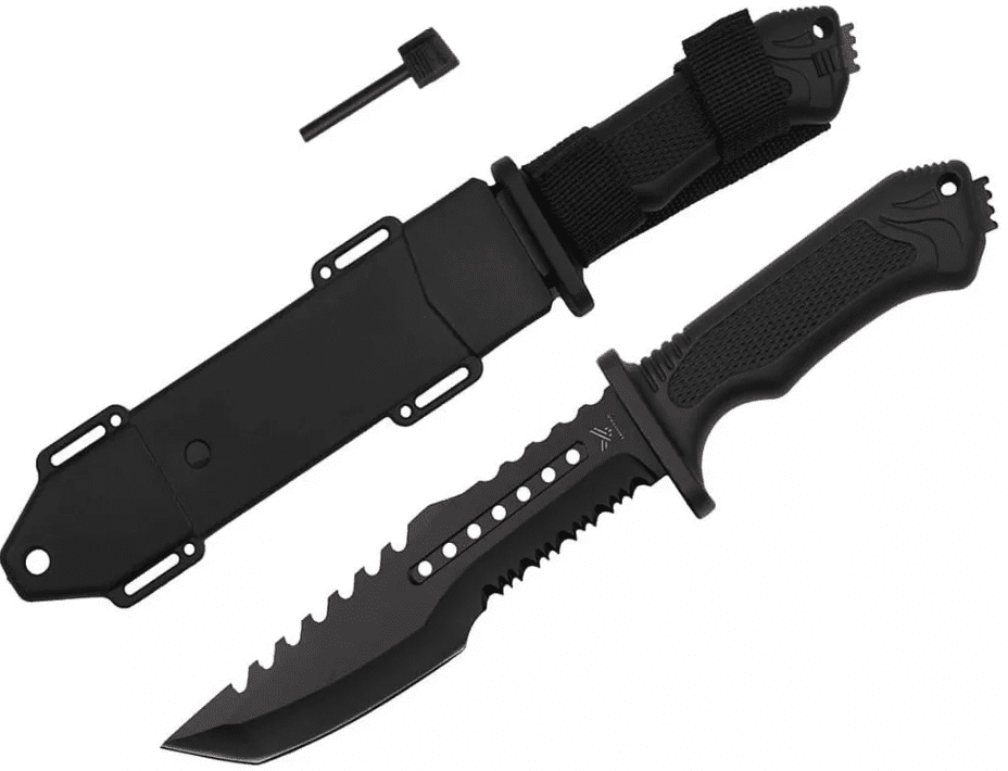 Vojenský taktický nôž s puzdrom 31 cm