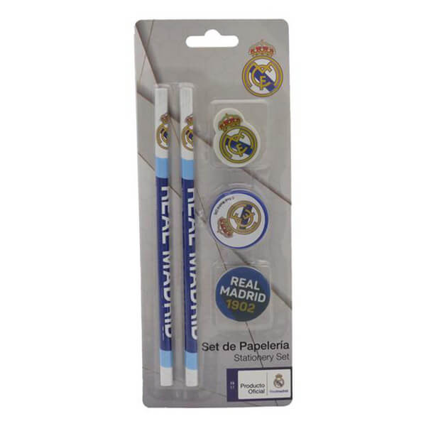 CyP Brands Real Madrid - školský set (ceruzky, gumy + orezávátko)