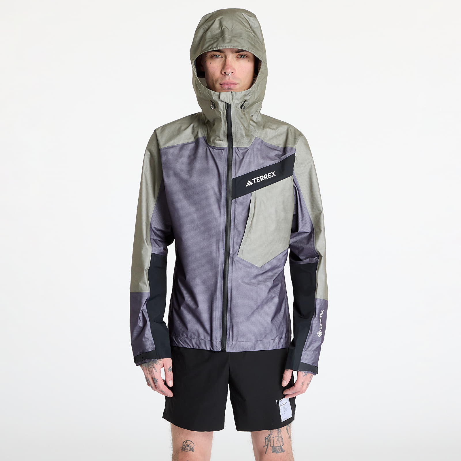 Bunda adidas Terrex Techrock Light Gore-Tex Active jacket Aurora Black/ Olive Strata XL