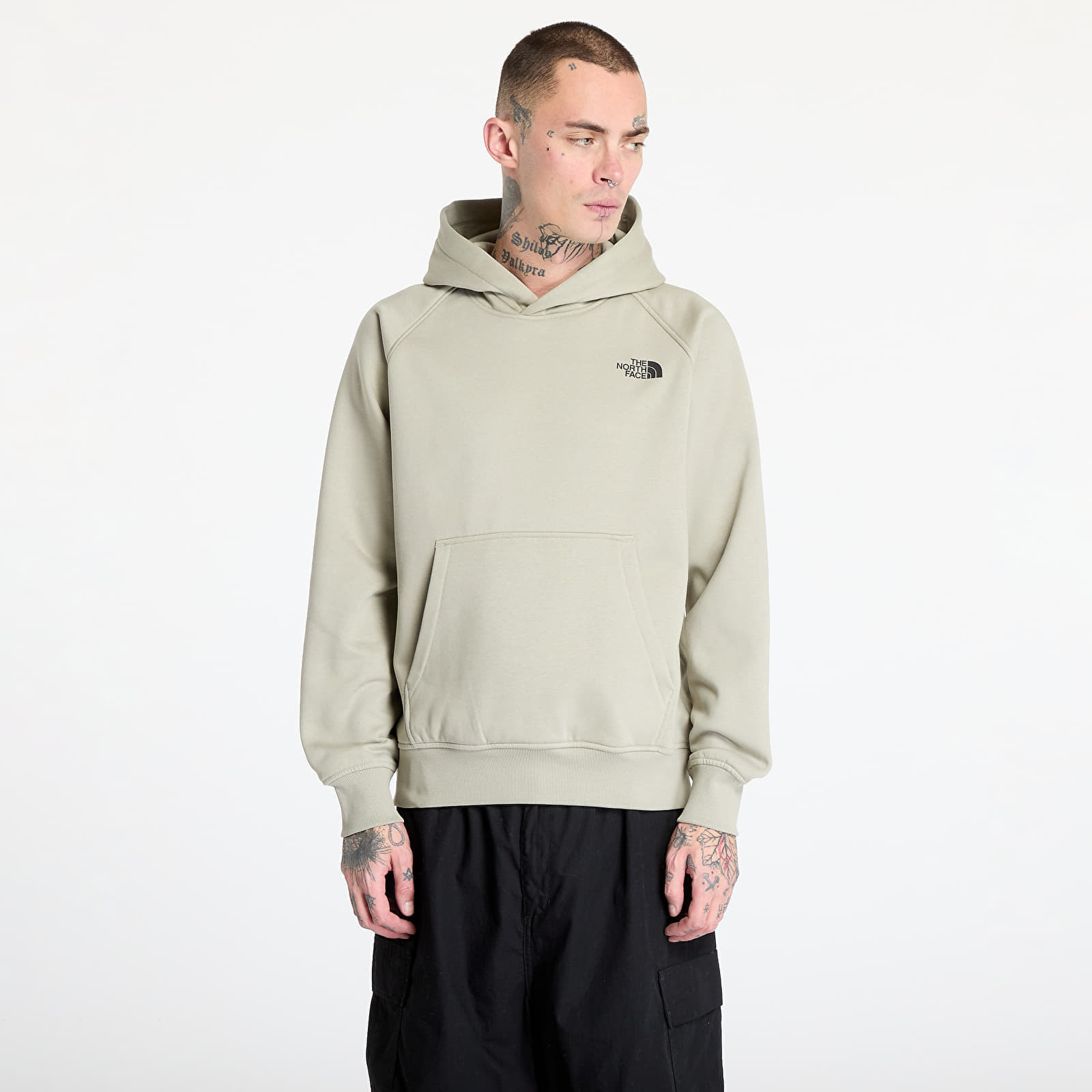 Mikina The North Face Raglan Redbox Hoodie Clay Grey L