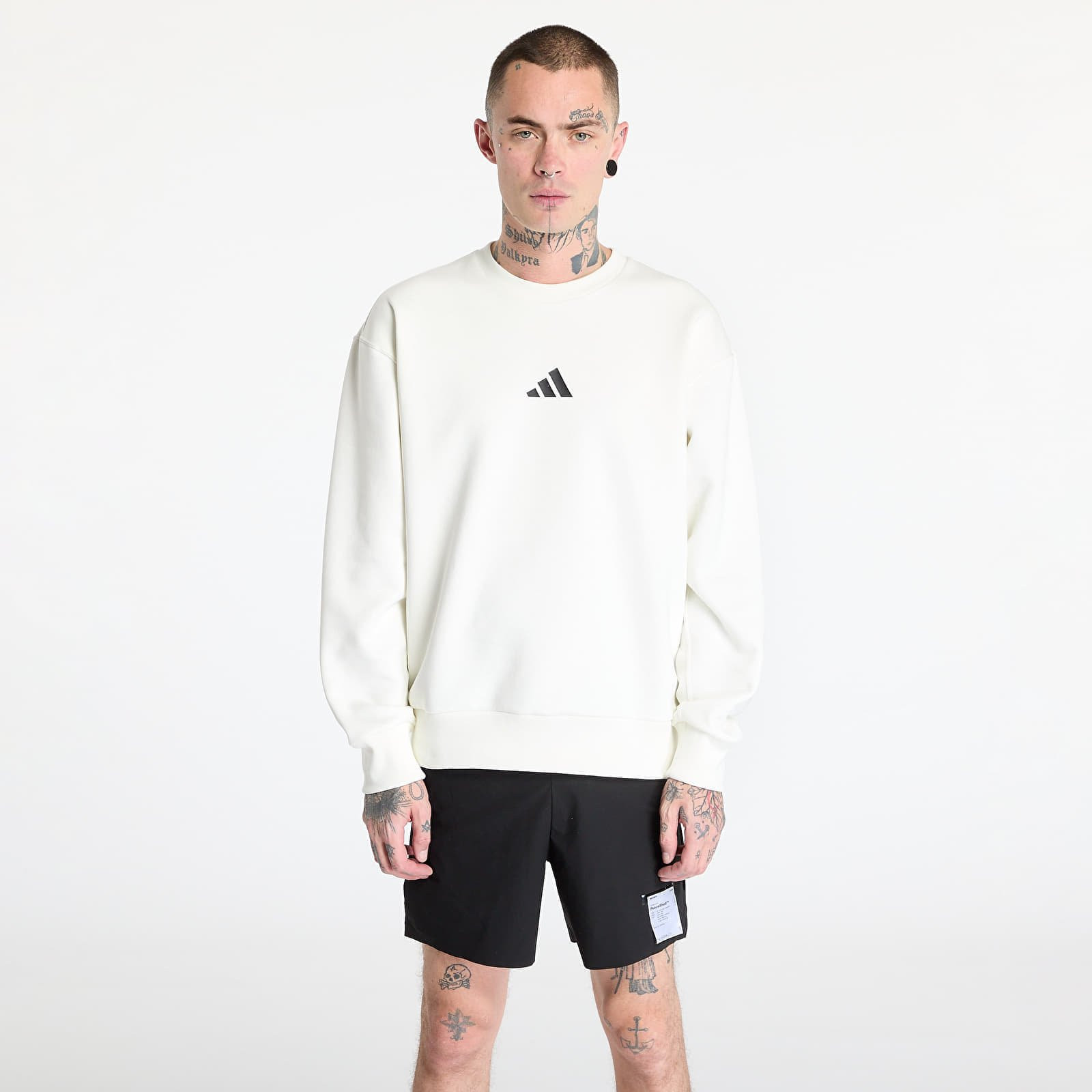 Mikina adidas All Szn Graphic Crewneck Sweatshirt Off White/ Black M