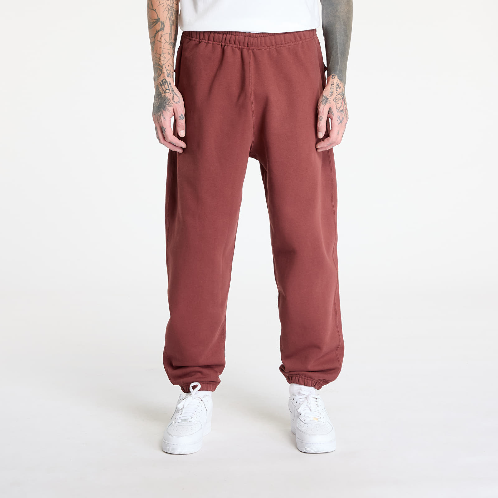 Kalhoty Nike Solo Swoosh Men's Fleece Pants Dark Pony/ White L