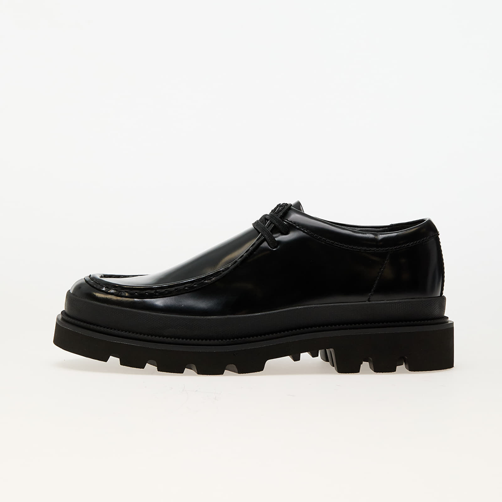 Tenisky Clarks Originals Badell Seam Black HiShine Lea EUR 46