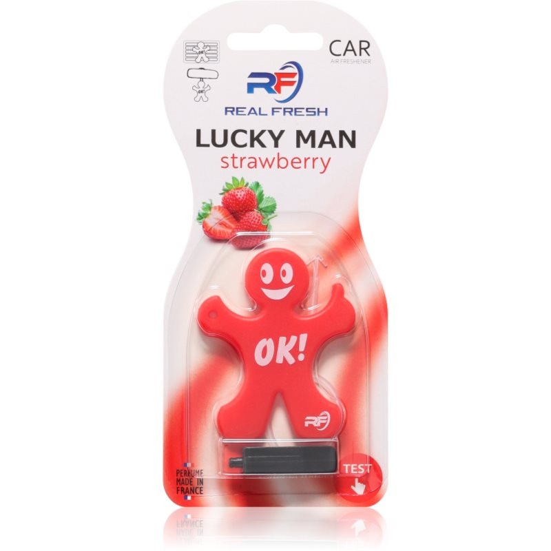 VINOVE Real Fresh Lucky Man Strawberry vôňa do auta 1 ks