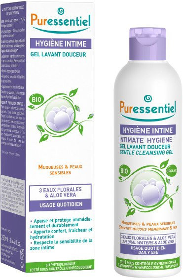 PURESSENTIEL Organic gél na intímnu hygienu 250 ml