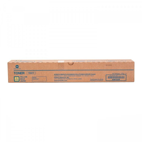 Konica Minolta originál toner TN221Y, yellow, 21000str., A8K3250, Konica Minolta Bizhub C227, C287, O, žltá
