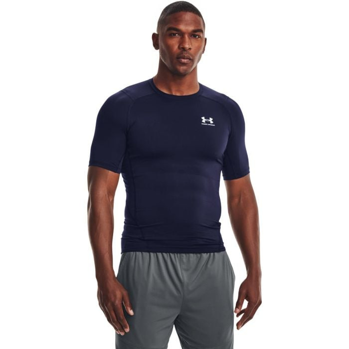 Under Armour Kompresné tričko HG Armour Comp SS Midnight Blue  XXLXXL