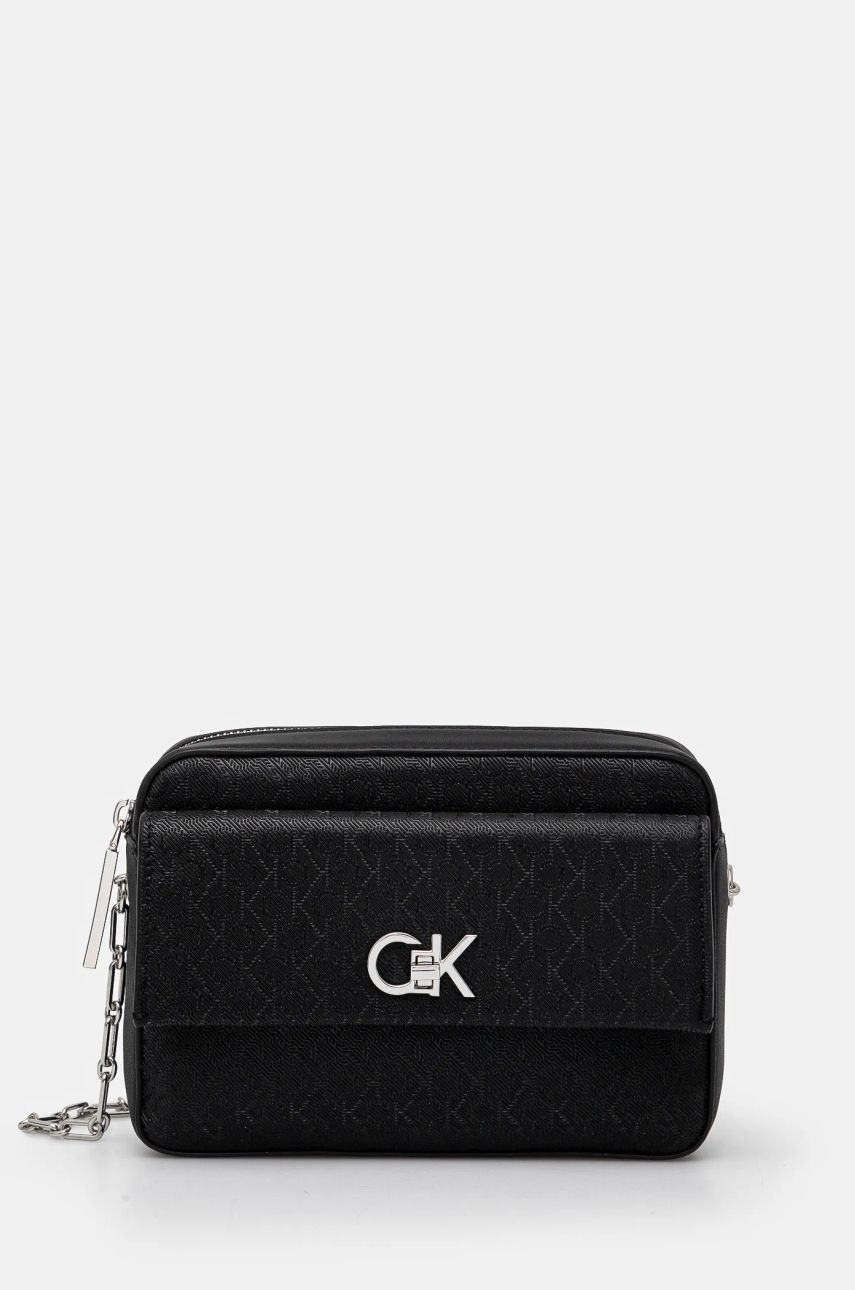 Kabelka Calvin Klein čierna farba, K60K613140