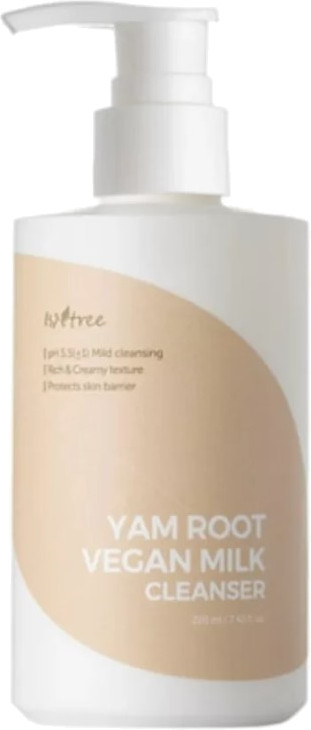 Isntree Čistiace a odličovacie pleťové mlieko Yam Root Vegan Milk (Cleanser) 220 ml