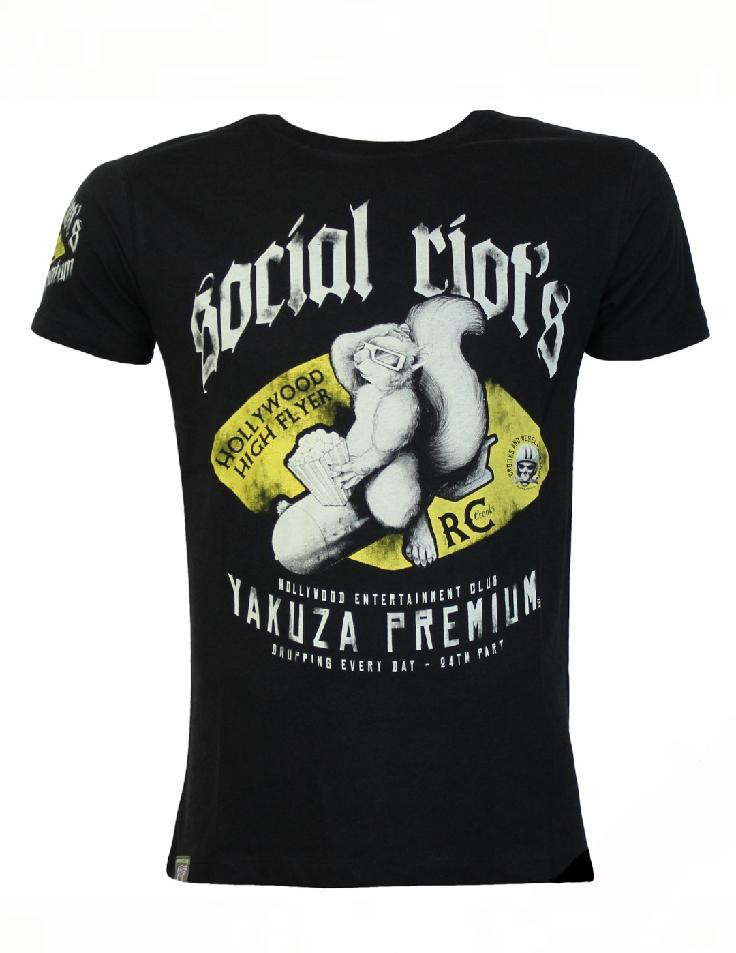 Tričko Yakuza Premium Social Riots - čierne, M