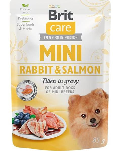Brit Care dog MINI Rabbit & Salmon kapsičky pre mačky 24x85g