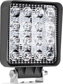 AMIO LED pracovné svetlo, napätie 9 – 36 V, 16 LED 3030, 110 × 110 mm