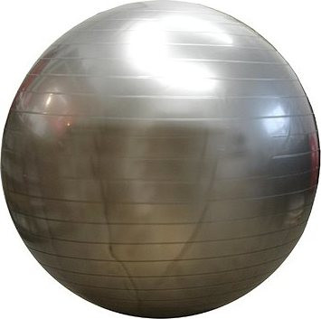 KUBIsport – Gymnastická lopta 650 mm, strieborná
