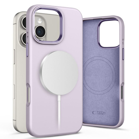 Tech-Protect Silicone Pure MagSafe kryt na iPhone 16 Pro Max, fialový