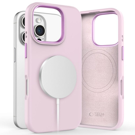 Tech-Protect Silicone Pure MagSafe kryt na iPhone 16 Pro Max, ružový