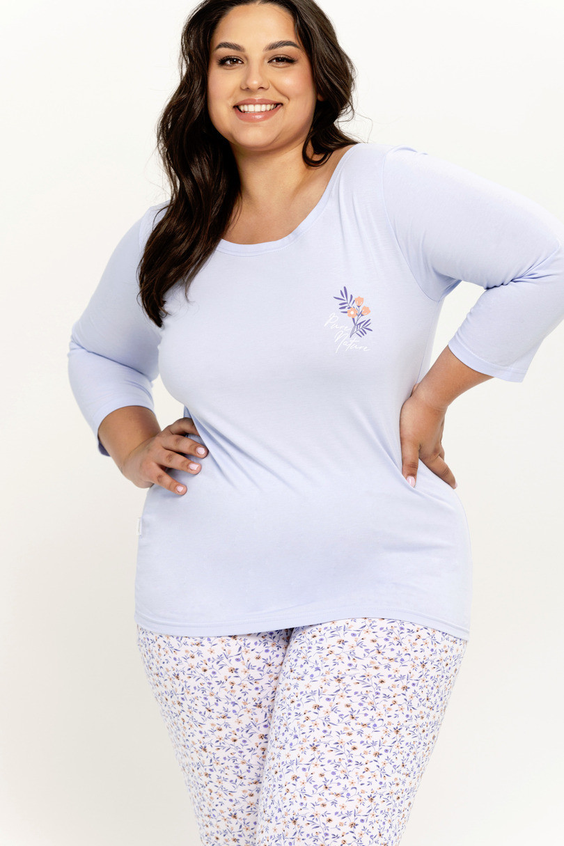 Dámske pyžamo Ariella 3257 4XL-6XL Modrá 4XL