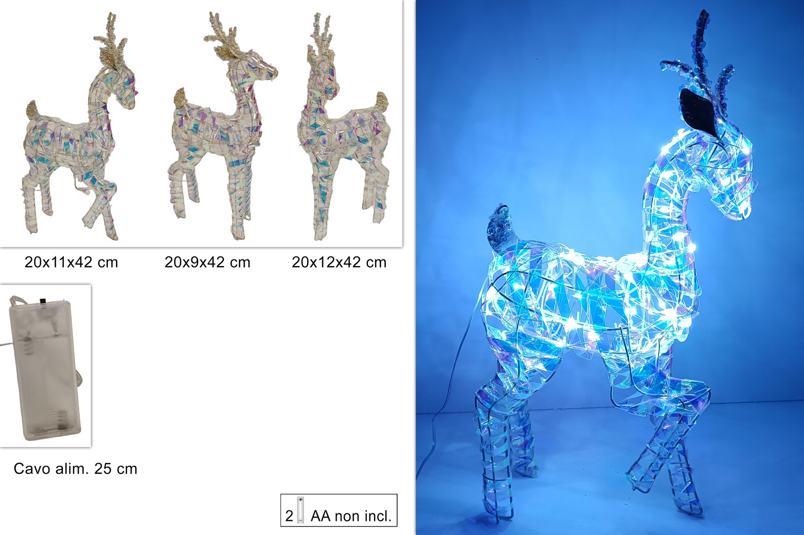 MAKRO - Sob vianočný ľadový efekt 42 cm