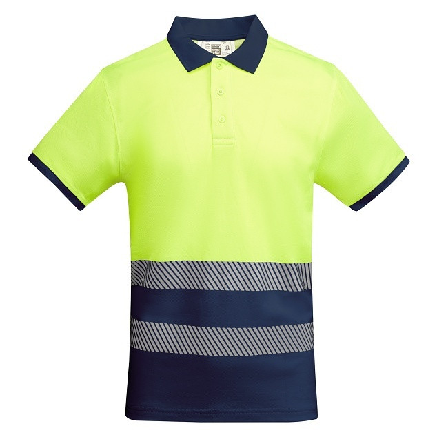 Pánska polokošeľa Roly Atrio - žltá svietiaca-navy, S