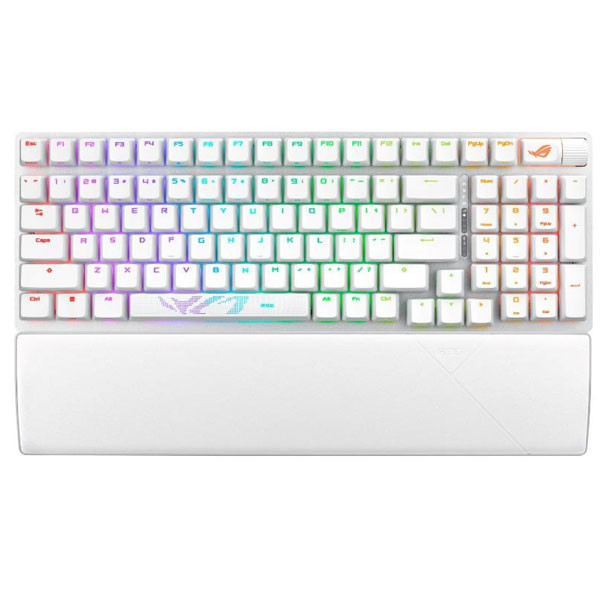 ASUS ROG Strix Scope 2 96 Wireless RGB Gaming Keyboard, ROG RX RED  PBT, US, white 90MP03S0-BKUA30