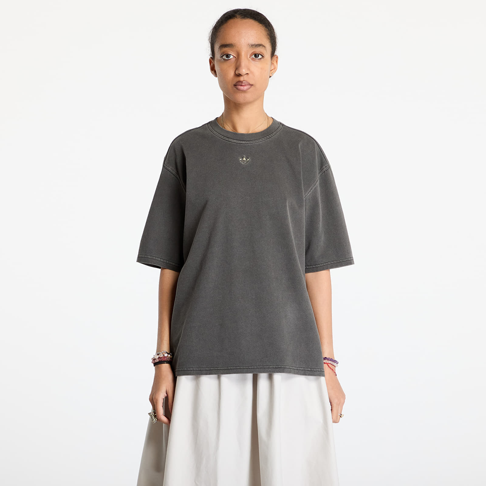 Tričko adidas Washed Oversized T-Shirt Black XS