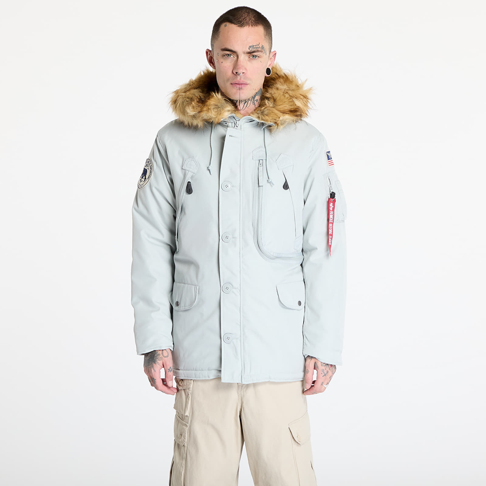 Bunda Alpha Industries Polar Jacket Pastel Grey M