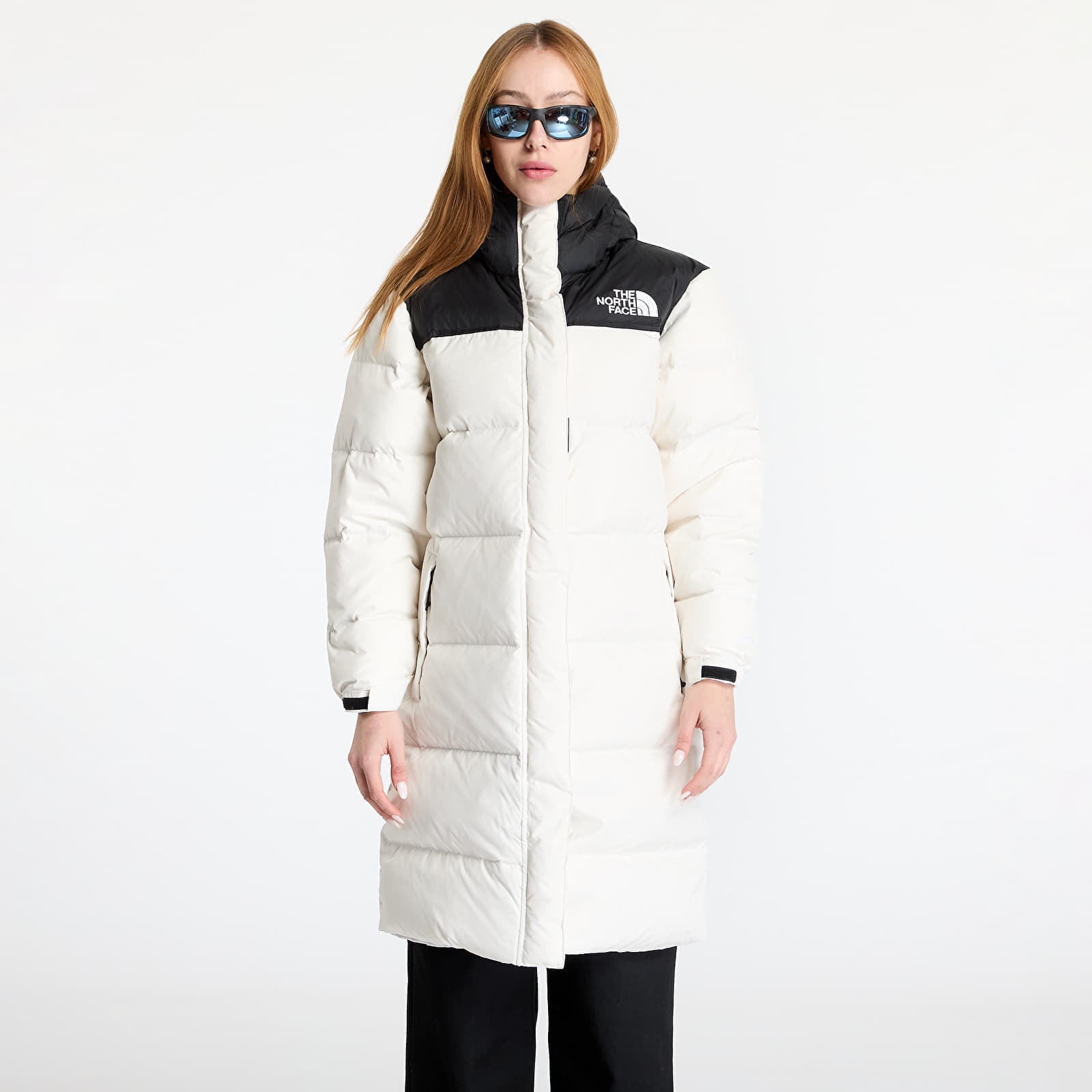 Bunda The North Face Nuptse Parka White Dune XS