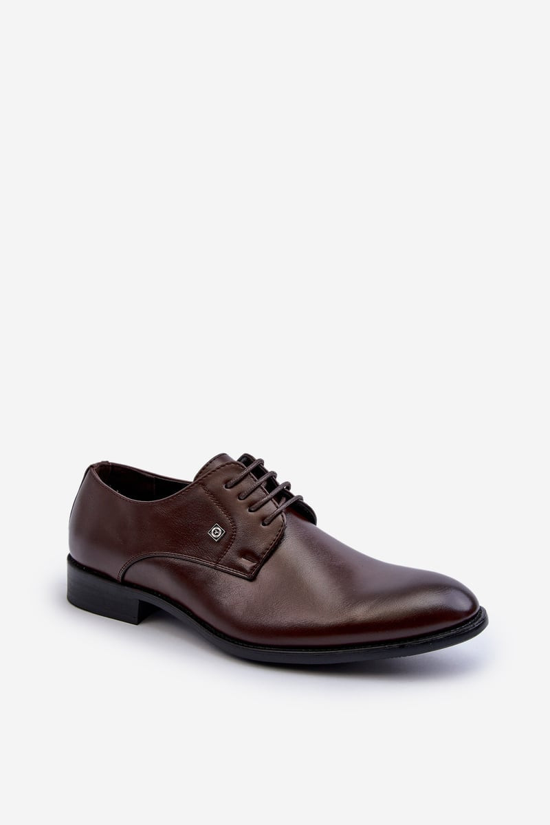 PE1 Mužské elegantné poltopánky hnedé Jenavee