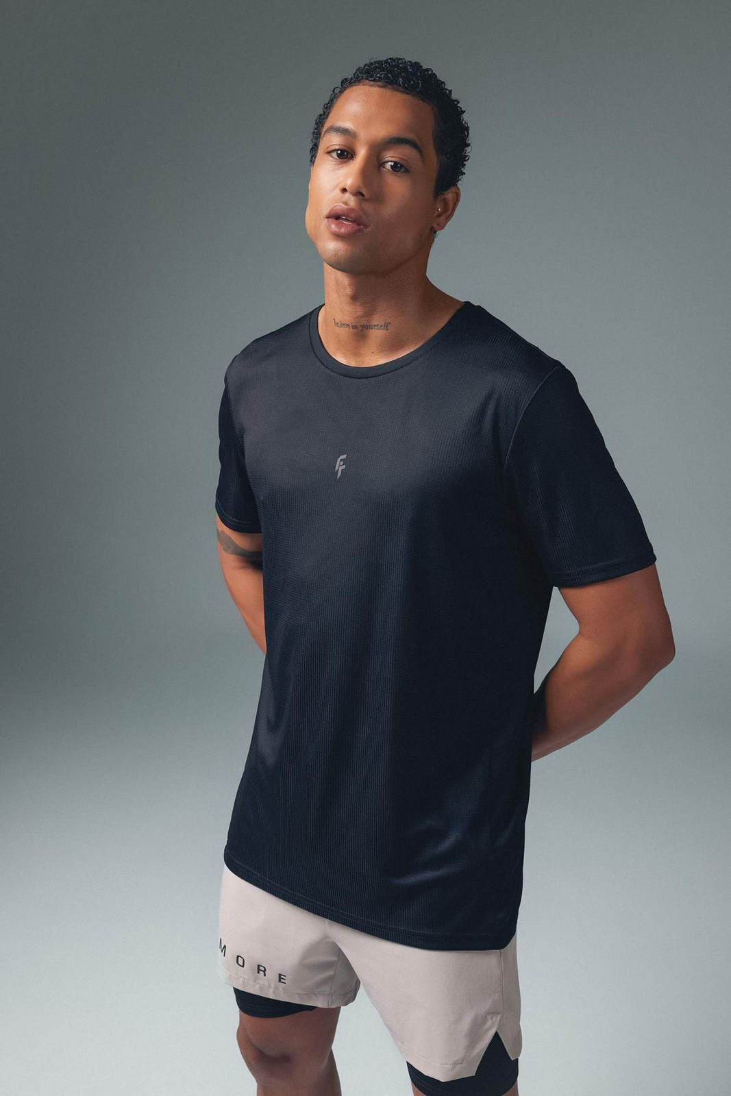DEFACTO Fit Slim Fit Crew Neck Printed Short Sleeve Sports T-Shirt X6142az23sp