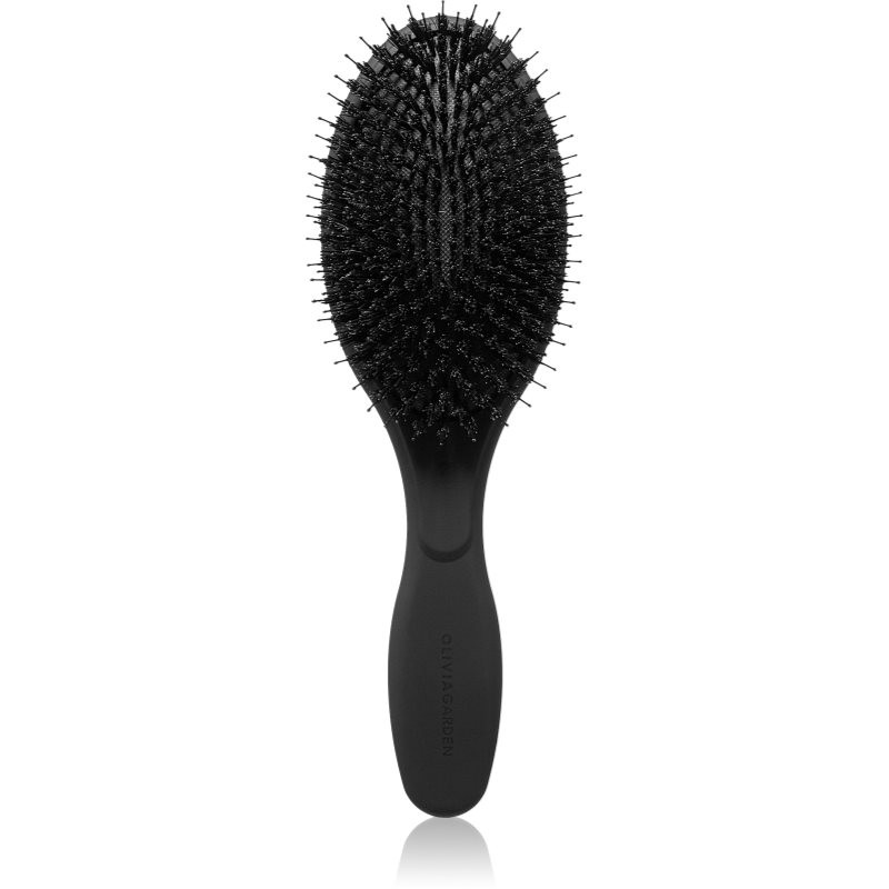 Olivia Garden Expert Care Boar & Nylon Bristles Black oválna kefa na vlasy 1 ks
