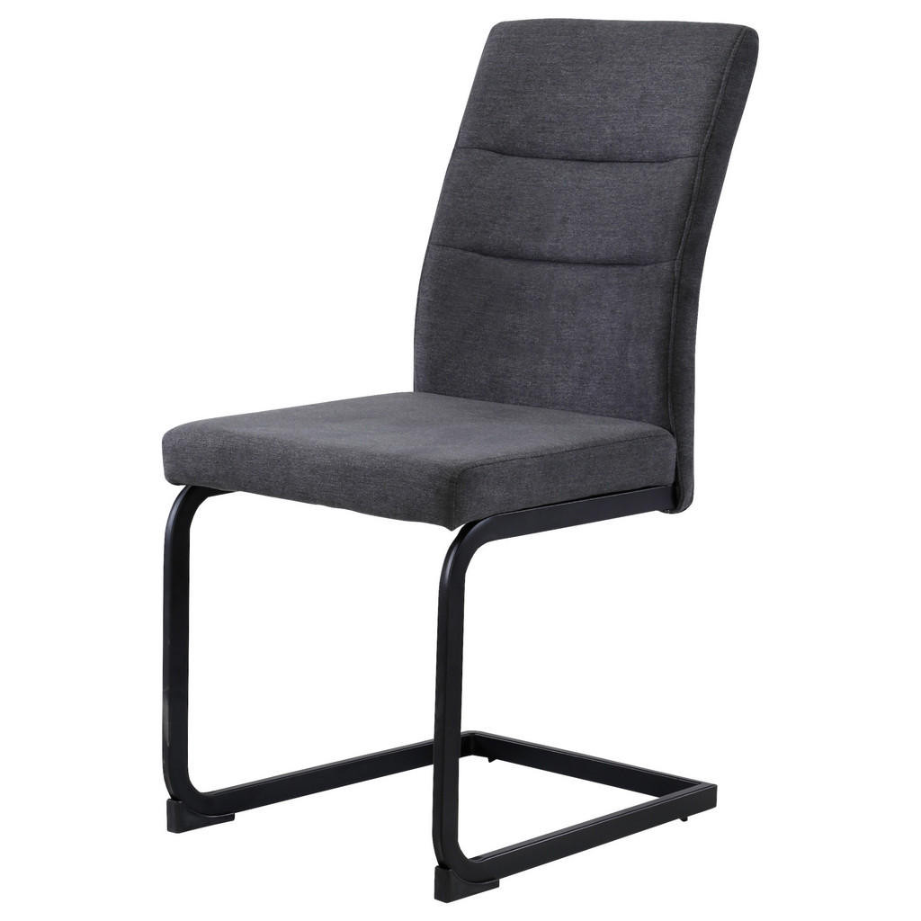 XXXL STOLIČKA, čierna, tmavosivá